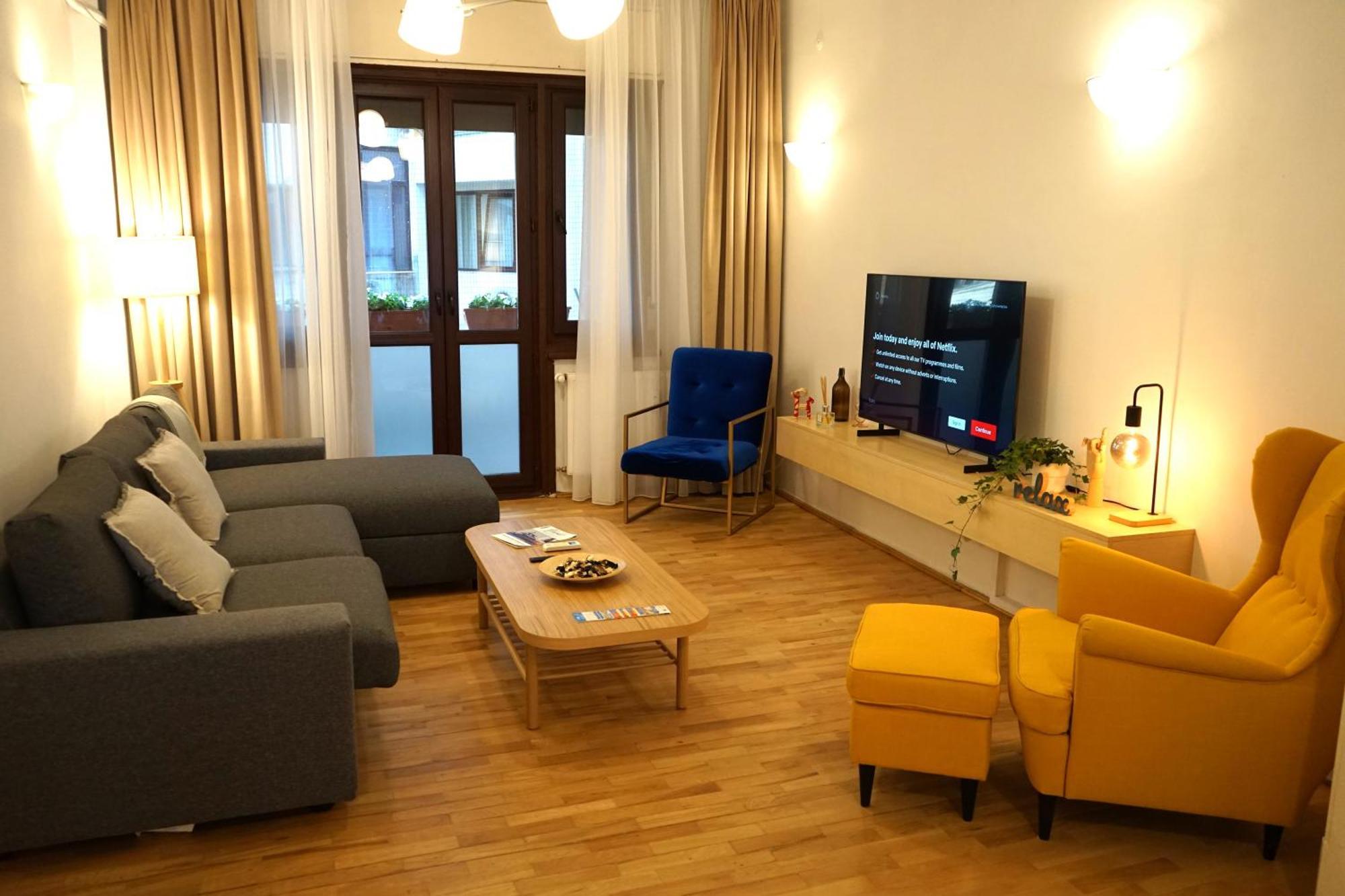 Spacious 3Br, 2Bt With 5 Balconies 布加勒斯特 外观 照片